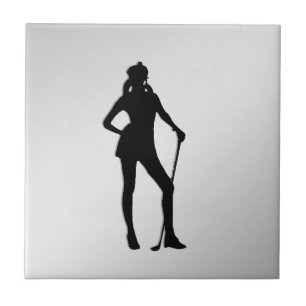 Azulejo de cerâmica de Golfer
