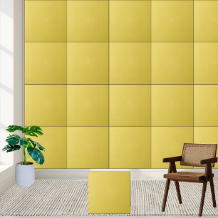 Azulejo de cerâmica de grão fino amarelo sólido