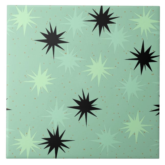 Azulejo de cerâmica de jade e mint (Frente)