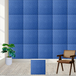 Azulejo de cerâmica de luxo azul brilhante