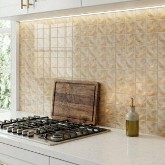 Azulejo de Cerâmica de Luxo Liquid Gold e Warm Bei