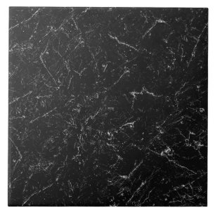 azulejo de cerâmica de mármore preto