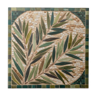 AZULEJO de cerâmica de mosaico galhos de azeitonas