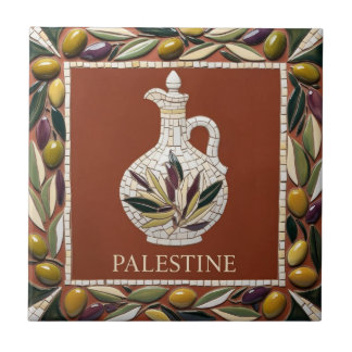 AZULEJO de cerâmica de mosaico galhos de azeitonas