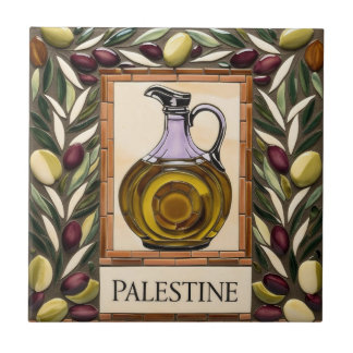 AZULEJO de cerâmica de mosaico galhos de azeitonas