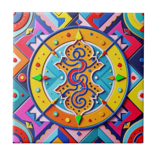 Azulejo de cerâmica de mosaicos para serpentes vib (Frente)