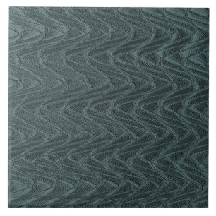 Azulejo de cerâmica de onda decorativa verde