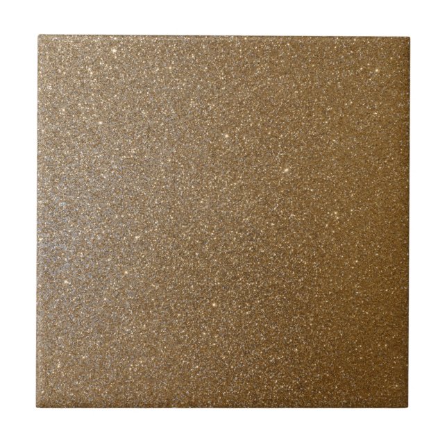Azulejo De Cerâmica De ouro Glitter (Frente)