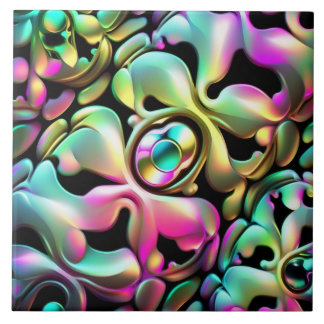 Azulejo de cerâmica de padrão multicolore moderno