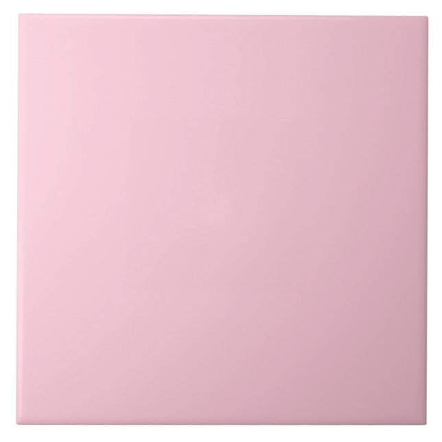Azulejo de cerâmica de Rosas claro sólidas moderna (Frente)
