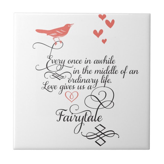 Azulejo De Cerâmica De vez em quando, numa vida normal. (Frente)