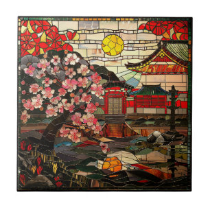 Azulejo de cerâmica de vidro calcado japonês