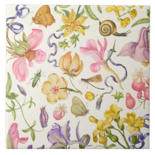 Azulejo de cerâmica de Vintage