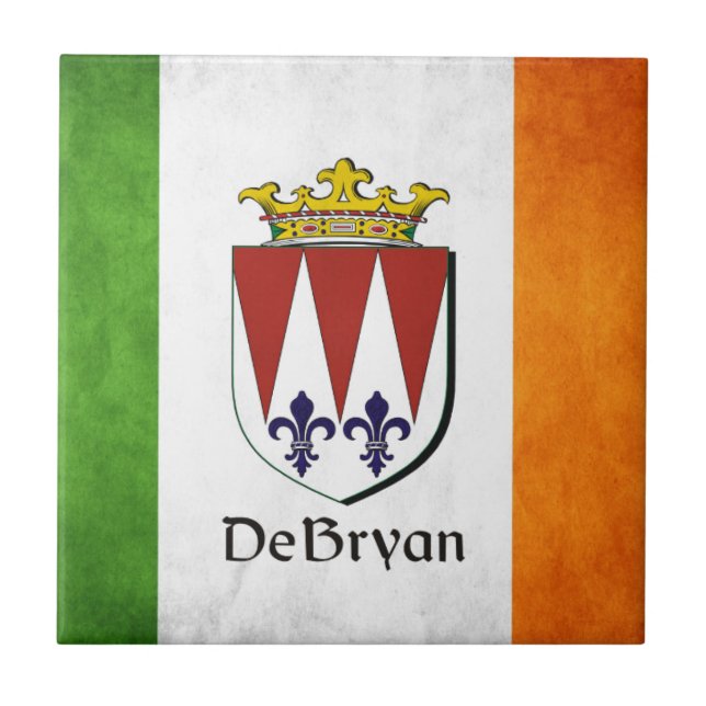 Azulejo De Cerâmica DeBryan Irish Flag (Frente)