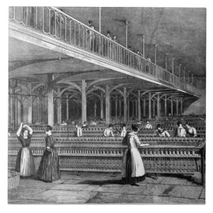 Azulejo De Cerâmica Decano Moinho - a sala de duplicação, 1851 (lith