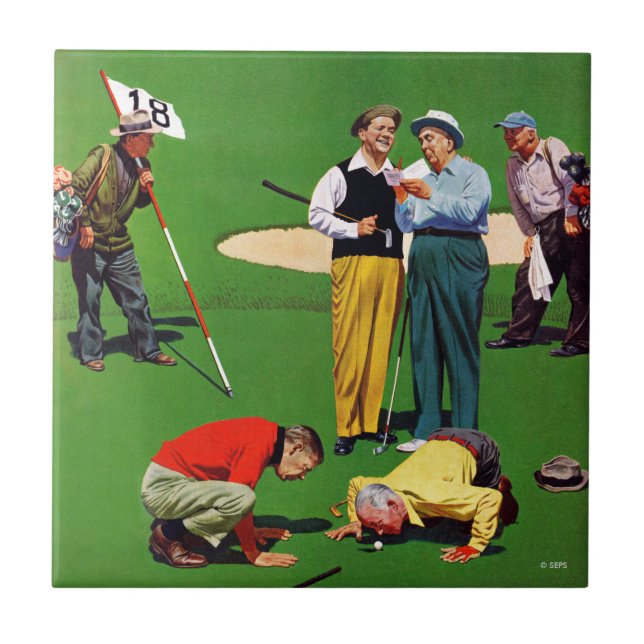 Azulejo De Cerâmica Décimo oitavo Buraco (Frente)