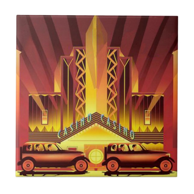 Azulejo De Cerâmica Deco Casino (Frente)