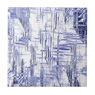 Azulejo De Cerâmica Deco de Arte Azul