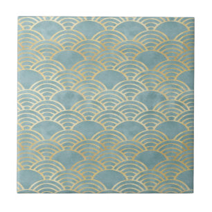 Azulejo De Cerâmica Deco de arte verde, bonito, metálico,elegante,chi