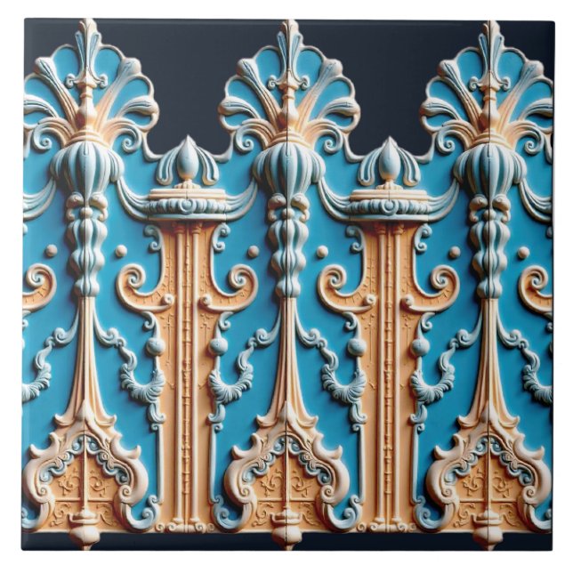 Azulejo De Cerâmica Deco Terra Cotta (Frente)