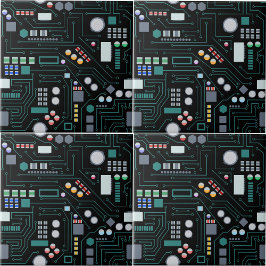 Azulejo De Cerâmica Decor de Conselho do Circuito do Computador