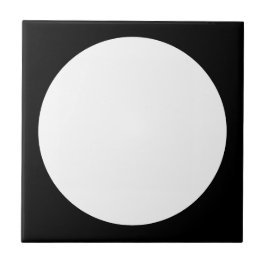 Azulejo De Cerâmica Décor vintage ronds blancs sur fond noir