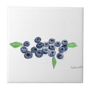 Azulejo De Cerâmica Decoração da cozinha da fruta Blueberries