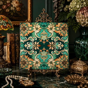 Azulejo De Cerâmica Decoração de Acabamento Maximalista Floral Barroco