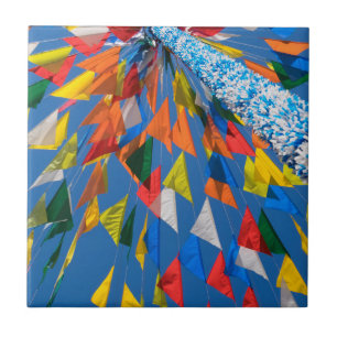 Azulejo De Cerâmica Decoração de Bandeira Triangular