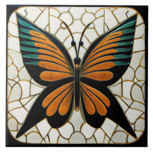 Azulejo De Cerâmica Decoração de parede em borboleta Art Déco Arte Nou