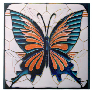Azulejo De Cerâmica Decoração de parede em borboleta Art Déco Arte Nou