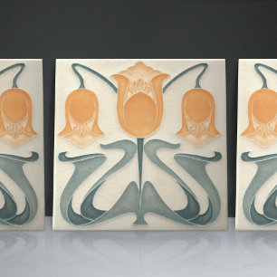Azulejo De Cerâmica Decoração de Parede em Casa de Tulipas Amarelas/La