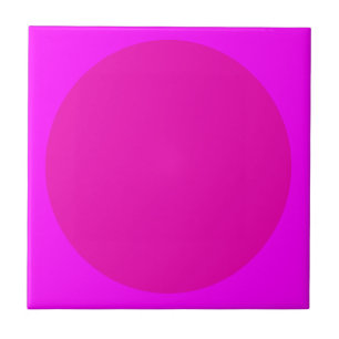 Azulejo De Cerâmica Decoração de parede moderna em magenta rosa sólido