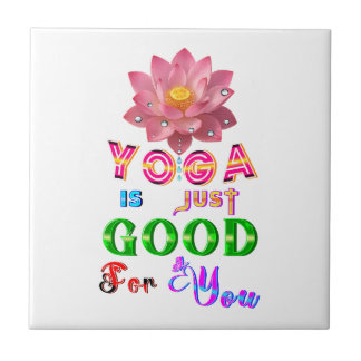 Azulejo De Cerâmica Decoração de Yoga é Simplesmente Boa Para Você