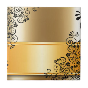 Azulejo De Cerâmica Decoração floral elegante