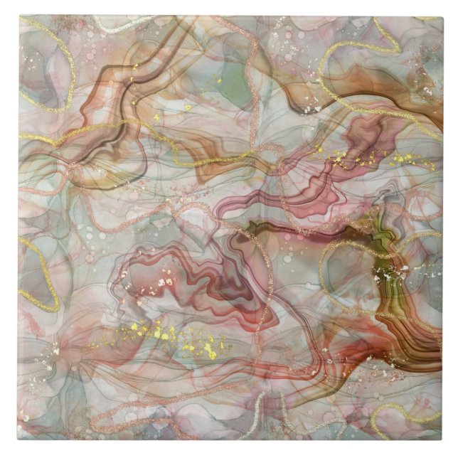 Azulejo De Cerâmica Decoração interna do padrão neutro (Frente)