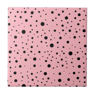 Azulejo De Cerâmica Decoração Moderna Rosa e Preto   Decoração Rosa