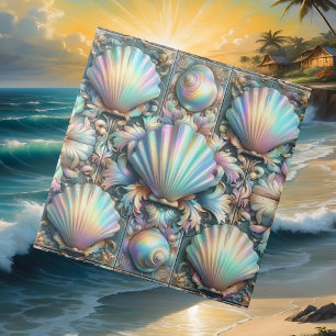 Azulejo De Cerâmica Decoração Náutica de Luxo   Casa de Praia Opal Sea