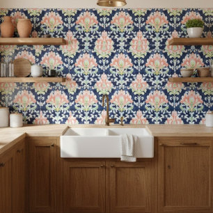 Azulejo De Cerâmica Decoração verde do Marinho do Damasco para Cores A