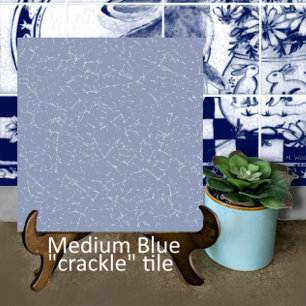 Azulejo De Cerâmica Decorador de Vidro Azul Médio Dedham Delft