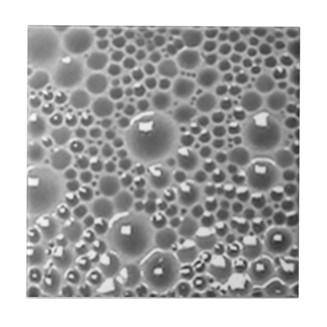 Azulejo De Cerâmica Decorative Tile with bubbles,gray gloss (Frente)