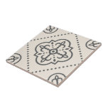 Azulejo De Cerâmica Decorativo Branco de Padrão Geométrico<br><div class="desc">Um padrão geométrico quatrefoil preto branco-geométrico na moda moderno para um fundo de cozinha,  azulejo de arte,  fundo de lareira,  banheiro e chá. Você também pode gostar deste estilo em um azulejo ou caixa de manutenção enquadrada. Cinza de carvão negro e branco.</div>