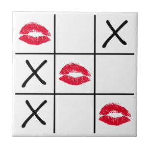 Azulejo De Cerâmica Dedo do pé de Tic Tac dos lábios