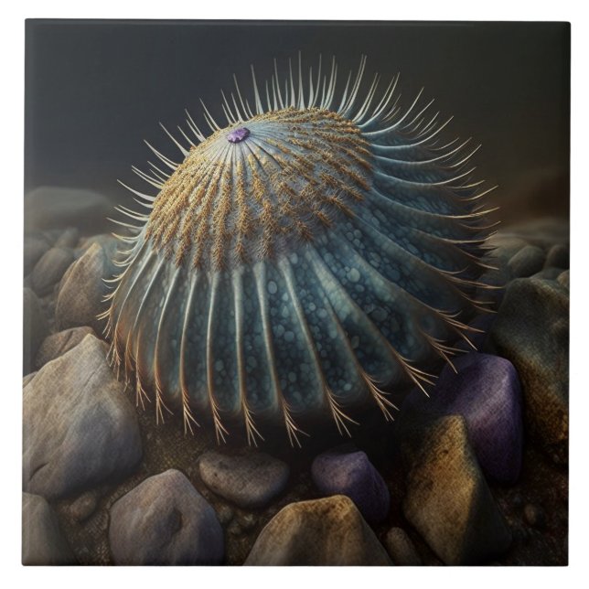 Azulejo De Cerâmica Deep Sea Urchin (Frente)