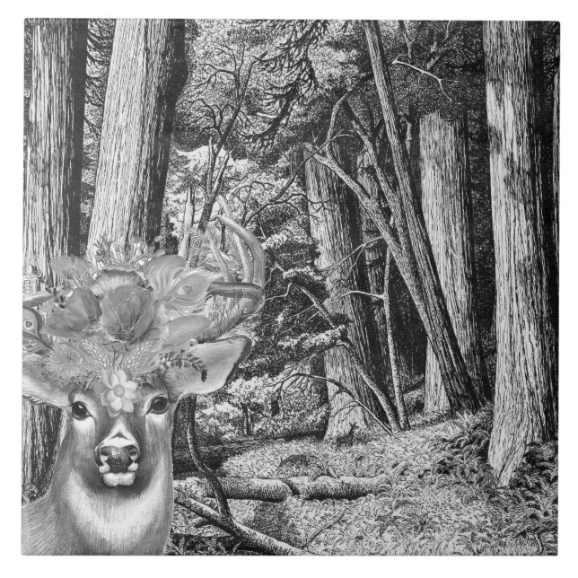 Azulejo De Cerâmica Deer (Frente)