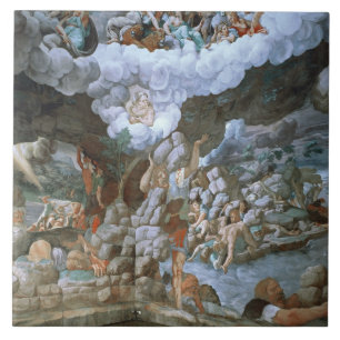 Azulejo De Cerâmica Dei Giganti de Sala (fresco) (veja igualmente