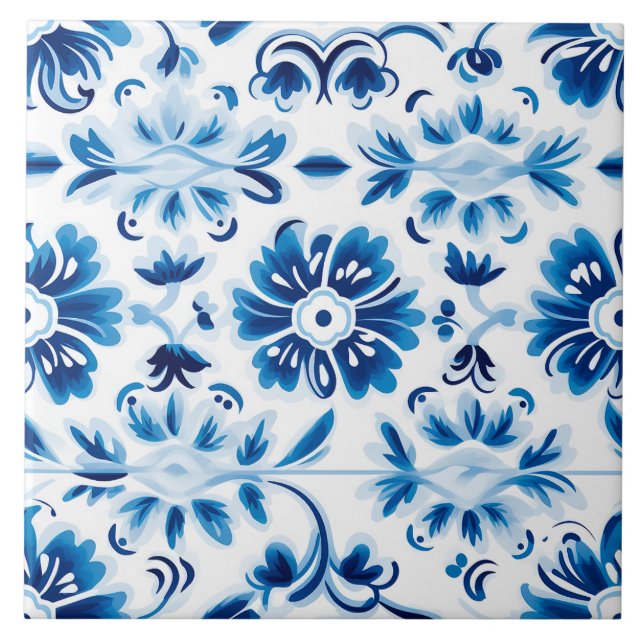 Azulejo De Cerâmica Delft Pattern Tiles (Frente)