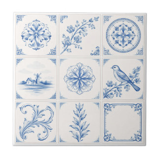 Azulejo De Cerâmica Delft Renaissance Blue & White – Classic & Modern