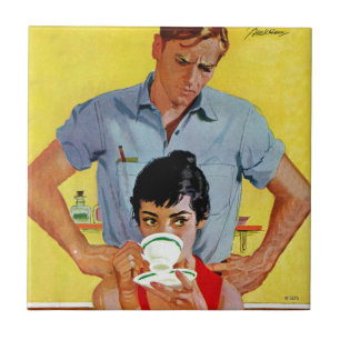 Azulejo De Cerâmica Demasiado tarde para compo