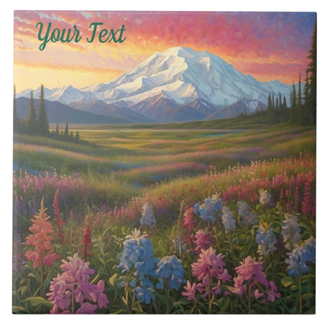 Azulejo De Cerâmica Denali Wildflower (Frente)